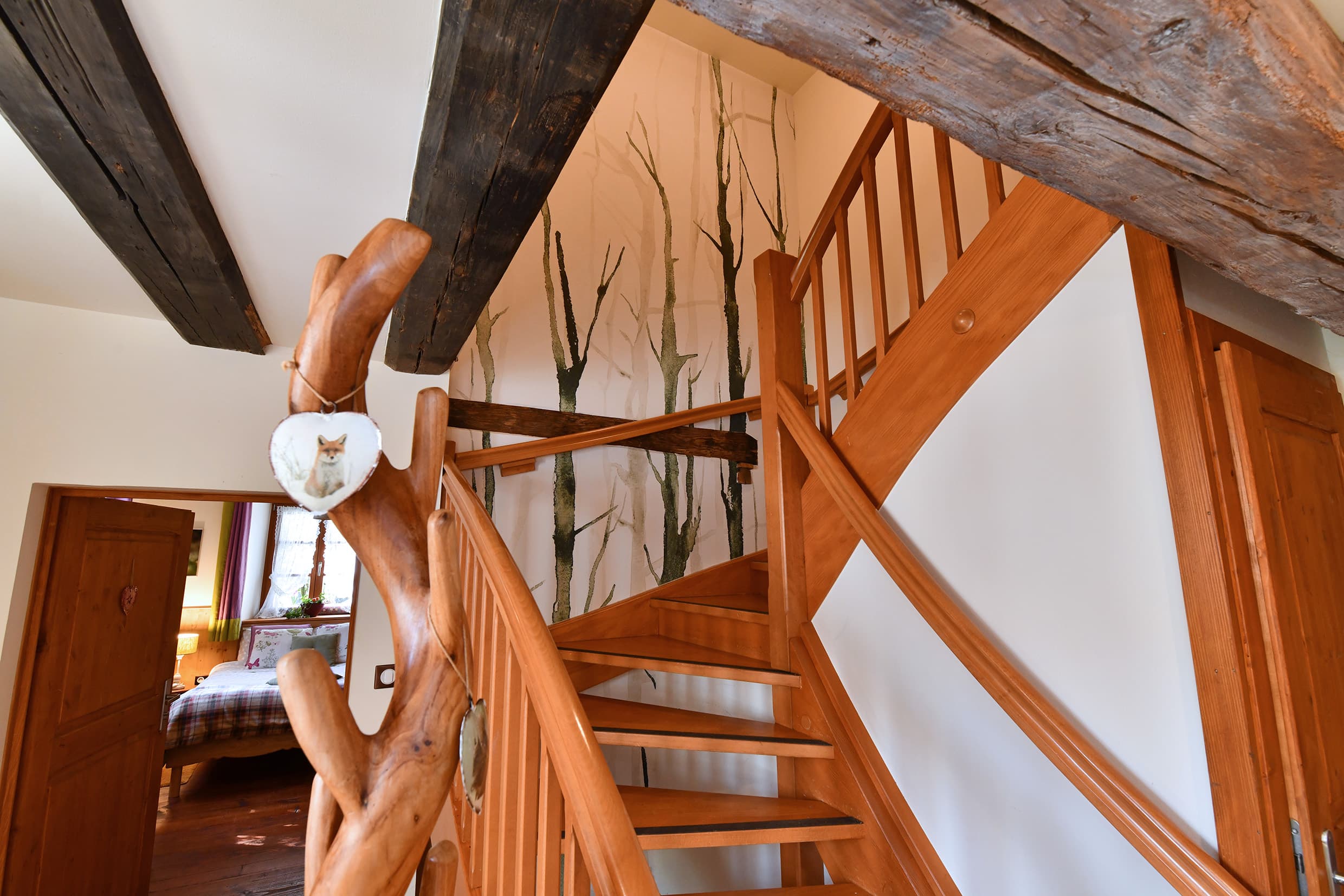 Entrée lumineuse du gîte Au fil de l’eau