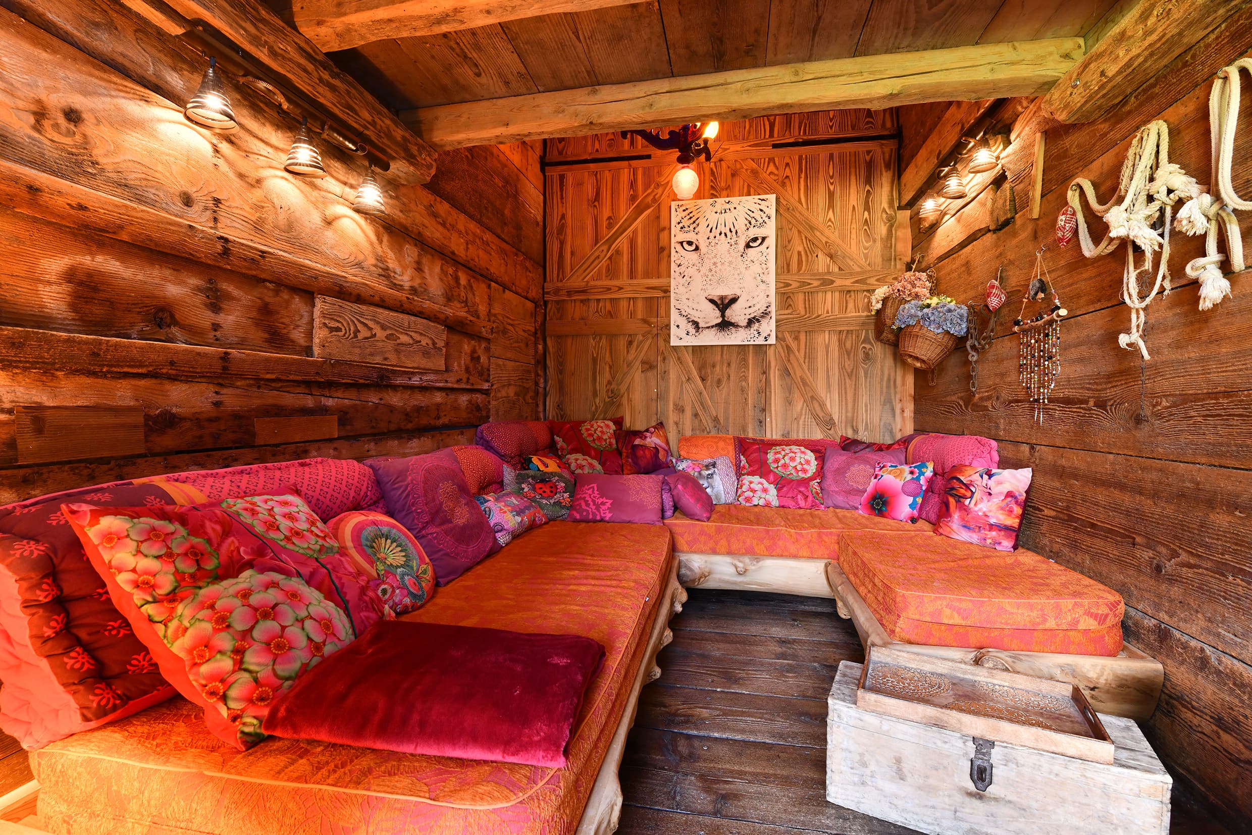 Petit salon cosy du gîte Au fil de l’eau